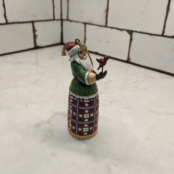 Jim Shore Santa/Cardinals/Birdhouse Hanging Ornament - Picture 4 of 7